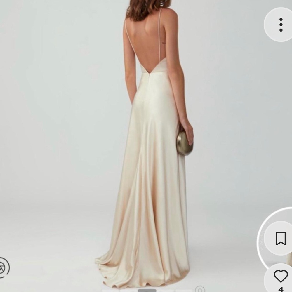 Fame & Partners Champagne Maxi gown